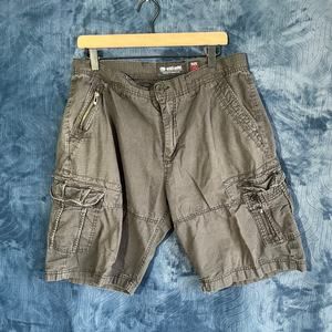VINTAGE Y2K Ecko Unltd Dark Gray Cargo Shorts‎ Mens Size 36